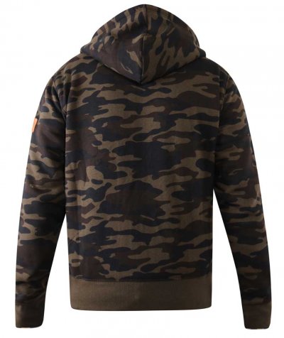 REGENT-D555 AOP Camo Zip Through Hoody