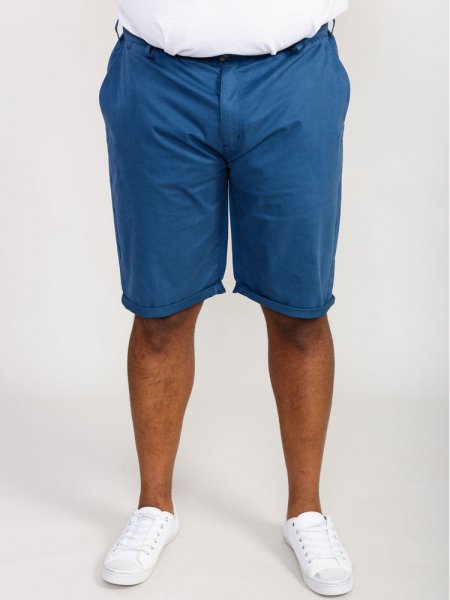 NELSON 1-D555 Stretch Chino Shorts-Blue-50