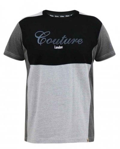 FELIX-D555 Couture Crew Neck T-Shirt With Cut And Sew Detail-Kingsize Assorted Pack A-(2XL-5XL)