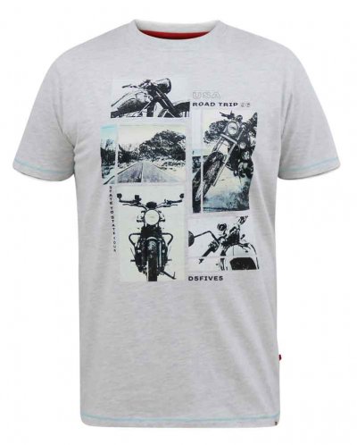 TRAFFORD-D555 Multi Bike Photo Printed T-Shirt-Kingsize Assorted Pack B-(3XL-6XL)