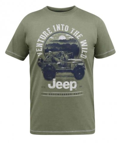 HIBBERT-D555 Official Jeep Printed T-Shirt-Kingsize Assorted Pack A-(2XL-5XL)