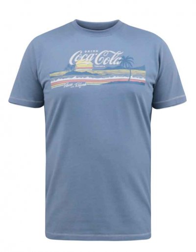 NORFOLK-D555 Official Coca-Cola Beach Scene Printed T-Shirt-Kingsize Assorted Pack A-(2XL-5XL)