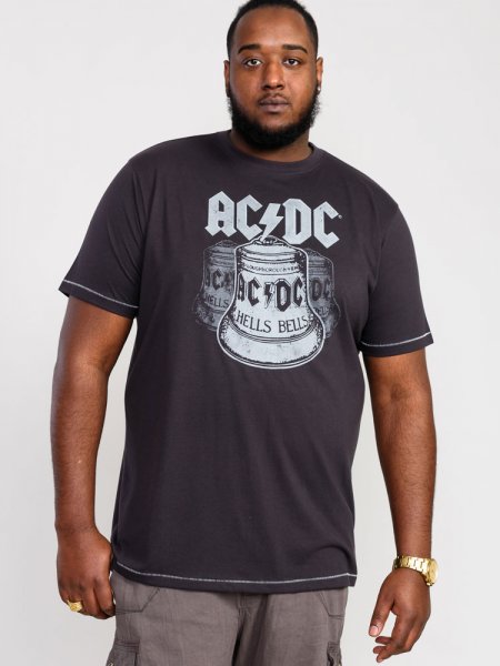 HIGHWAY-D555 Official Acdc Hells Bells Printed T- Shirt-Black-5XL