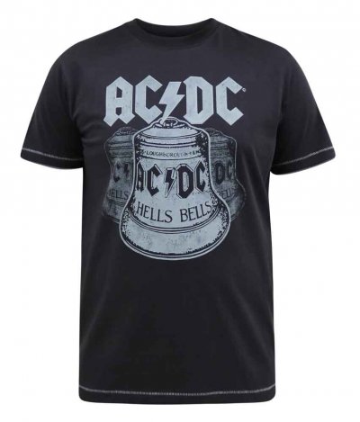 HIGHWAY-D555 Official Acdc Hells Bells Printed T- Shirt-Black-5XL