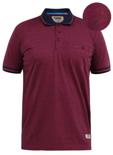 WIGBOROUGH-D555 Fine Stripe Jersey Polo With Chest Pocket-Kingsize Assorted Pack B-(3XL-6XL)