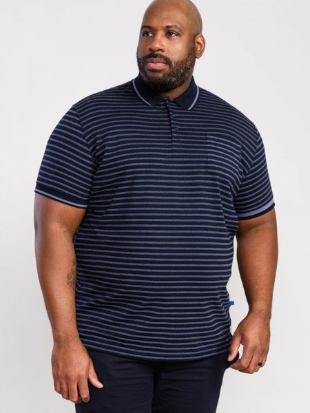 ROSEMARY-D555 Woven Full Stripe Jersey Polo-Kingsize Assorted Pack B-(3XL-6XL)