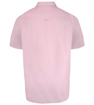 JAMES-D555 Basic Oxford Short Sleeve Shirt-Pink