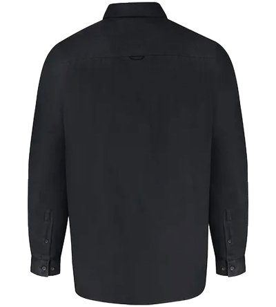 RICHARD-D555 Basic Oxford Long Sleeve Shirt-Black