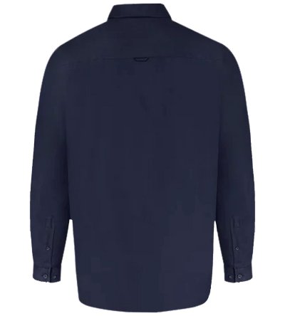 RICHARD-D555 Basic Oxford Long Sleeve Shirt-Navy