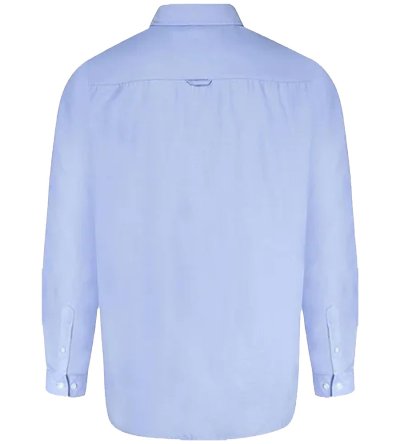 RICHARD-D555 Basic Oxford Long Sleeve Shirt-Navy