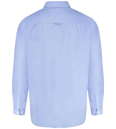 RICHARD-D555 Basic Oxford Long Sleeve Shirt-Blue