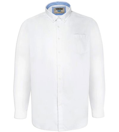 RICHARD-D555 Basic Oxford Long Sleeve Shirt-White