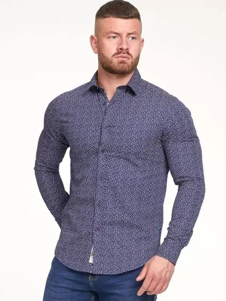 concealed button down collar shirt