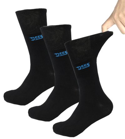 HAROLD-D555 Pack Of 3 Extra Wide Comfort Fit Socks