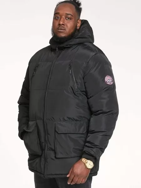 The Duke Clothing Co. CLAYDON D555 Quilted Parka Jacket With Zip Off H