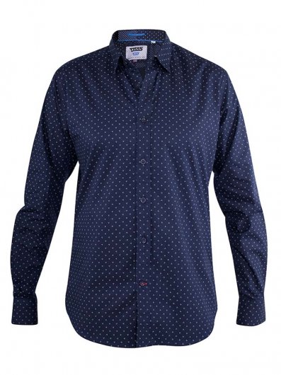 AUGUSTA-D555 Long Sleeve Ao Printed Shirt With Concealed Button Down Collar