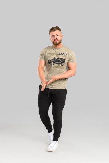 WOLVERTON-D555 Official Jeep Printed T-Shirt