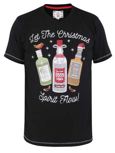 SPIRIT - D555 Christmas Spirit Printed T-Shirt- Deal Pack-(S-XXL)