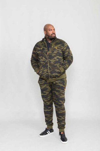 REGENT-D555 AOP Camo Zip Through Hoody