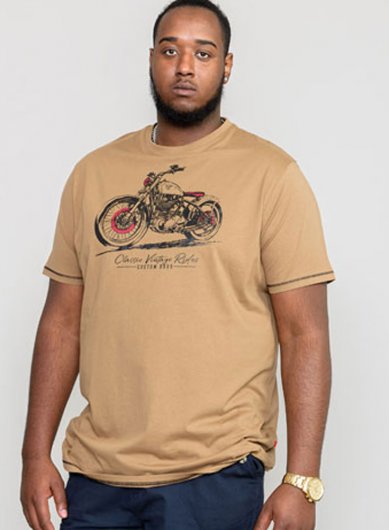 RAMSGATE-D555 Classic Motorbike Printed T-Shirt