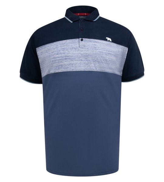 LEEDS-D555 Cut And Sew Polo With Jacquard Collar And Cuffs-Kingsize Assorted Pack A-(2XL-5XL)