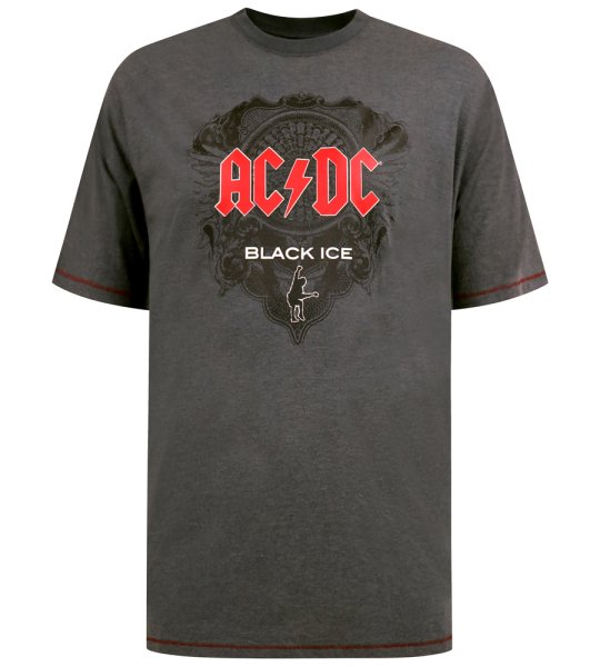 CLYDEBANK-D555 Official ACDC Black Ice Printed Crew Neck T-Shirt-Super Kingsize Assorted Pack C-(7XL-8XL)