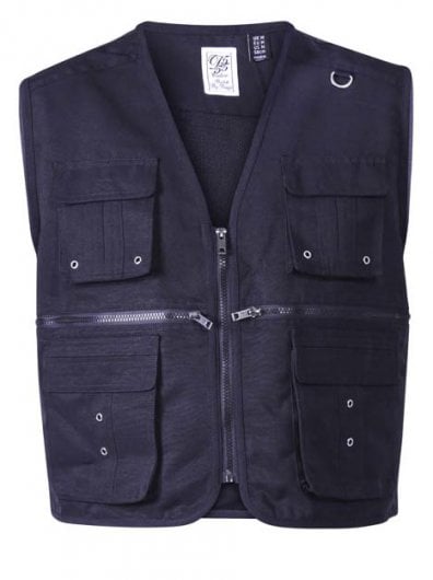 ACCORD - D555 Multi Pocket Gilet-Black-3XL