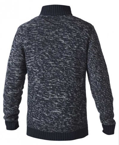 REMINGTON-D555 Zipper Neck Sweater With Woven Zipper Chest Pocket