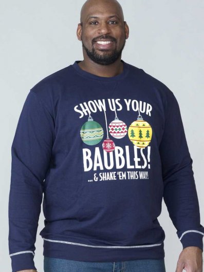 BAUBLES-D555 Baubles Christmas Sweatshirt