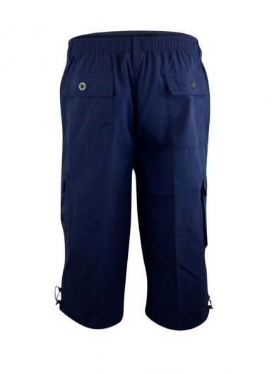 MASON-D555 Cargo Capri Pant With Leg Pockets