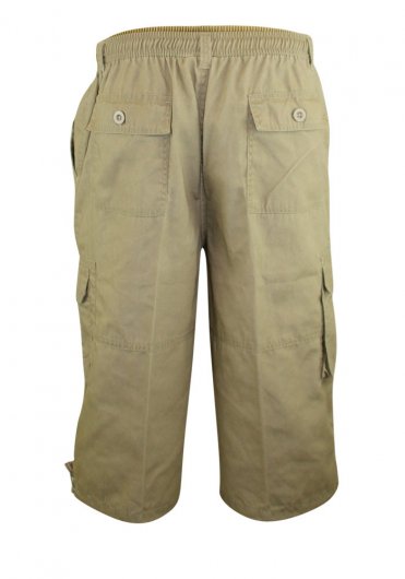 MASON-D555 Cargo Capri Pant With Leg Pockets