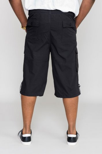 MASON-D555 Cargo Capri Pant With Leg Pockets