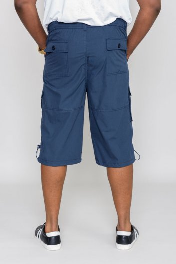 MASON-D555 Cargo Capri Pant With Leg Pockets