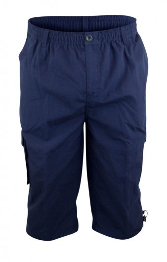 MASON-D555 Cargo Capri Pant With Leg Pockets