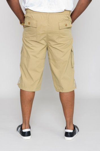 MASON-D555 Cargo Capri Pant With Leg Pockets