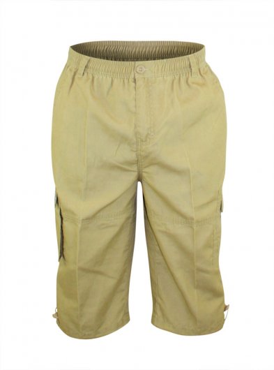 MASON-D555 Cargo Capri Pant With Leg Pockets