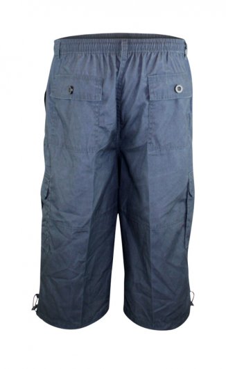 MASON-D555 Cargo Capri Pant With Leg Pockets