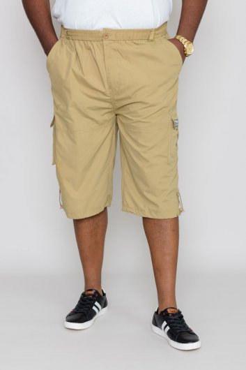 MASON-D555 Cargo Capri Pant With Leg Pockets