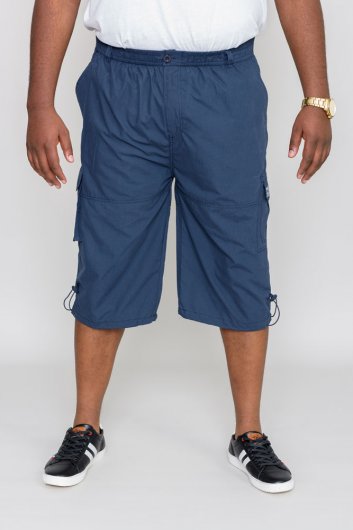 MASON-D555 Cargo Capri Pant With Leg Pockets