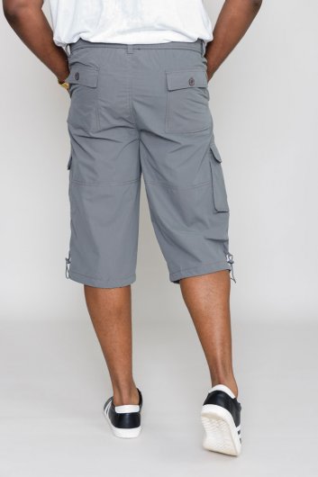 MASON-D555 Cargo Capri Pant With Leg Pockets