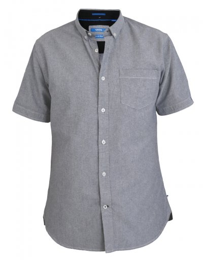 NORMAN-D555 Button Down Short Sleeve Oxford Shirt-S-XXL-Regular