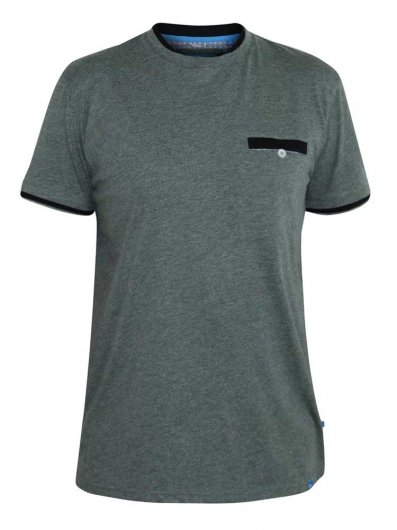 NELLY-1-D555 T-shirt With Double Layer On Neck and Pocket