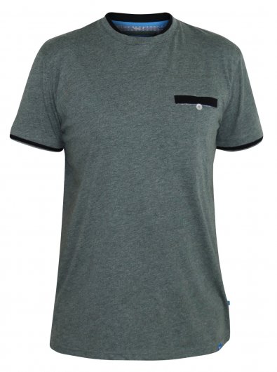 NELLY-1-D555 T-shirt With Double Layer On Neck and Pocket-S-XXL - Regular-Assorted Sizes/Colours Pack