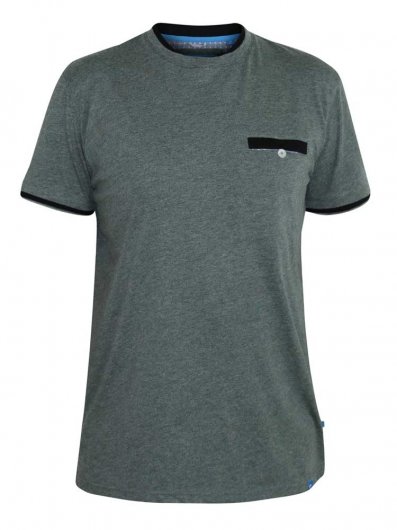 NELLY-1-D555 T-shirt With Double Layer On Neck and Pocket-2XL-5XL - Kingsize Pack A -Assorted Sizes/Colours Pack
