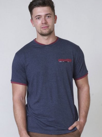 NELLY-2-D555 T-shirt With Double Layer On Neck and Pocket-S-XXL - Regular-Assorted Sizes/Colours Pack