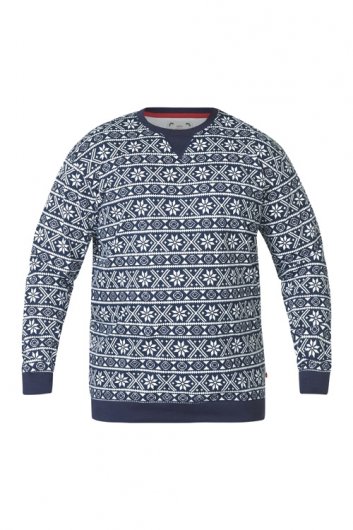 ADVENT-D555 AOP FairIsle Print Christmas Sweatshirt