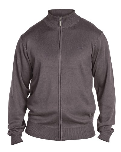 BUDDY 3-D555 Plain Full Zip Sweater