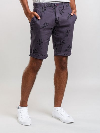 CHAPMAN 1-D555 AOP Printed Stretch Shorts With Side Pockets