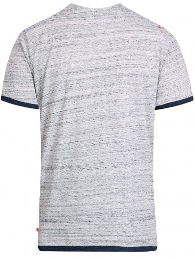 FINN 2-D555 Double Layer Cuff And Hem Authentic Printed T-Shirt