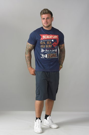 NICK - D555 Cargo Short With Shaped Leg Pockets